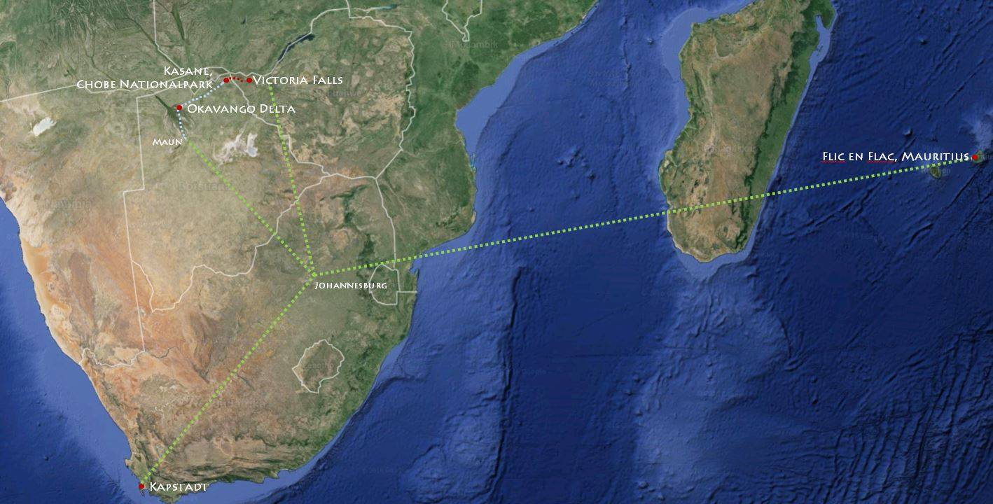 Route Afrika Reiseroute Afrika