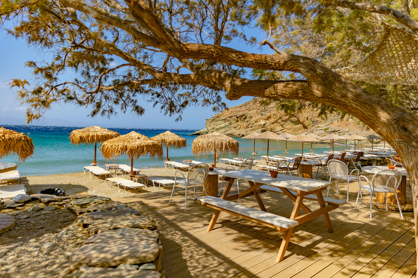 Tinos Strand Kykladen Griechenland